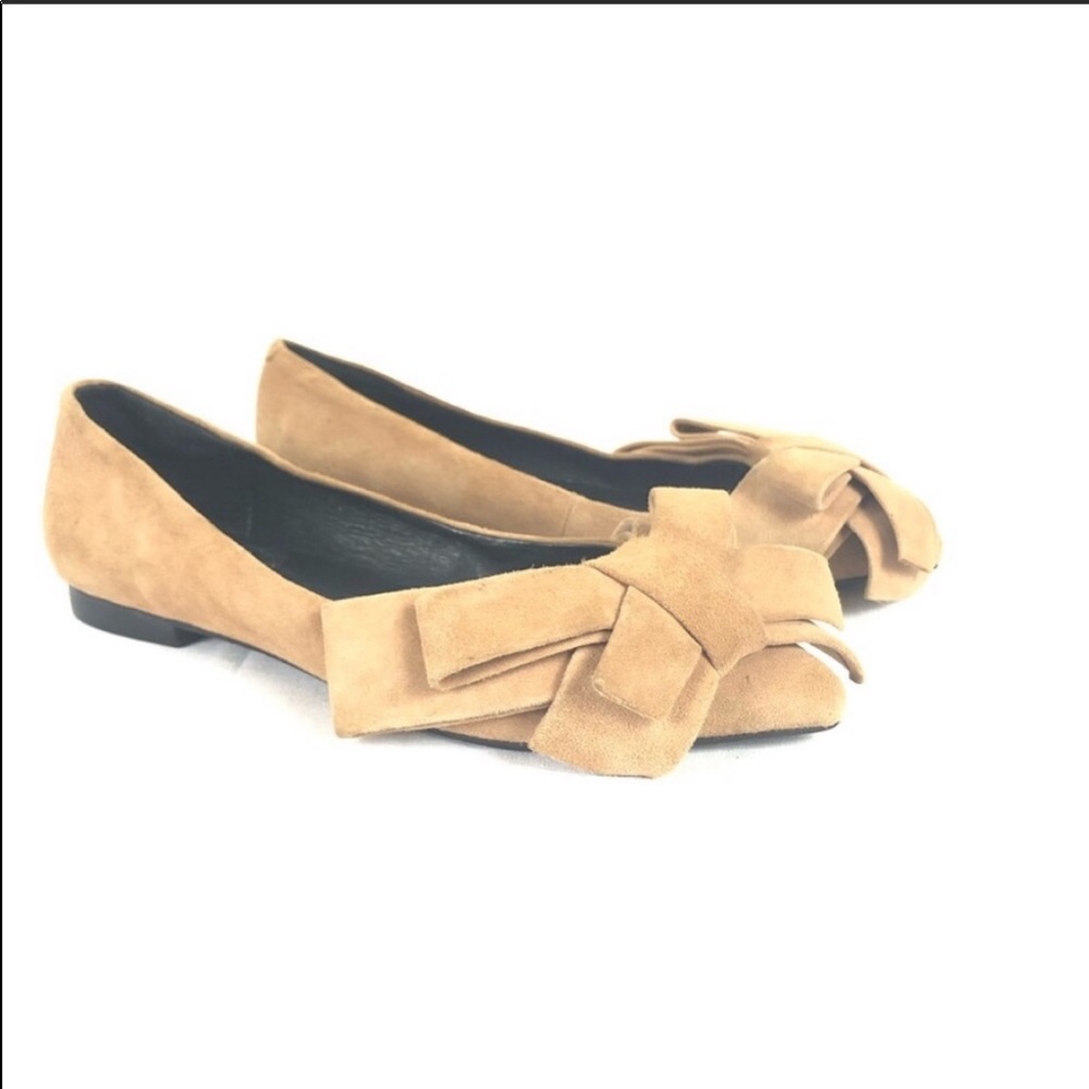 Jeffery Campbell Pointed Toe Bow Flats Size 6 - image 2